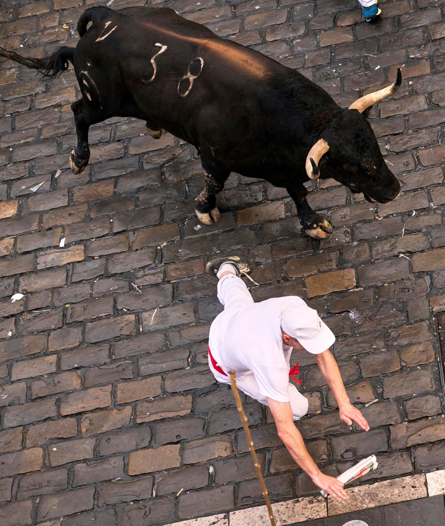Španělsko, Pamplona, San Fermin, bejci