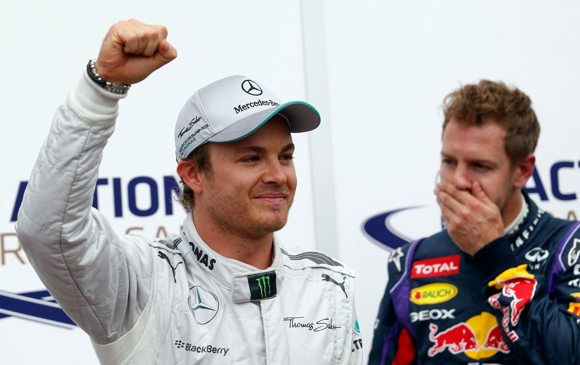 VC Monaka 2013: Nico Rosberg, Mercedes a Sebastian Vettel, Red Bull