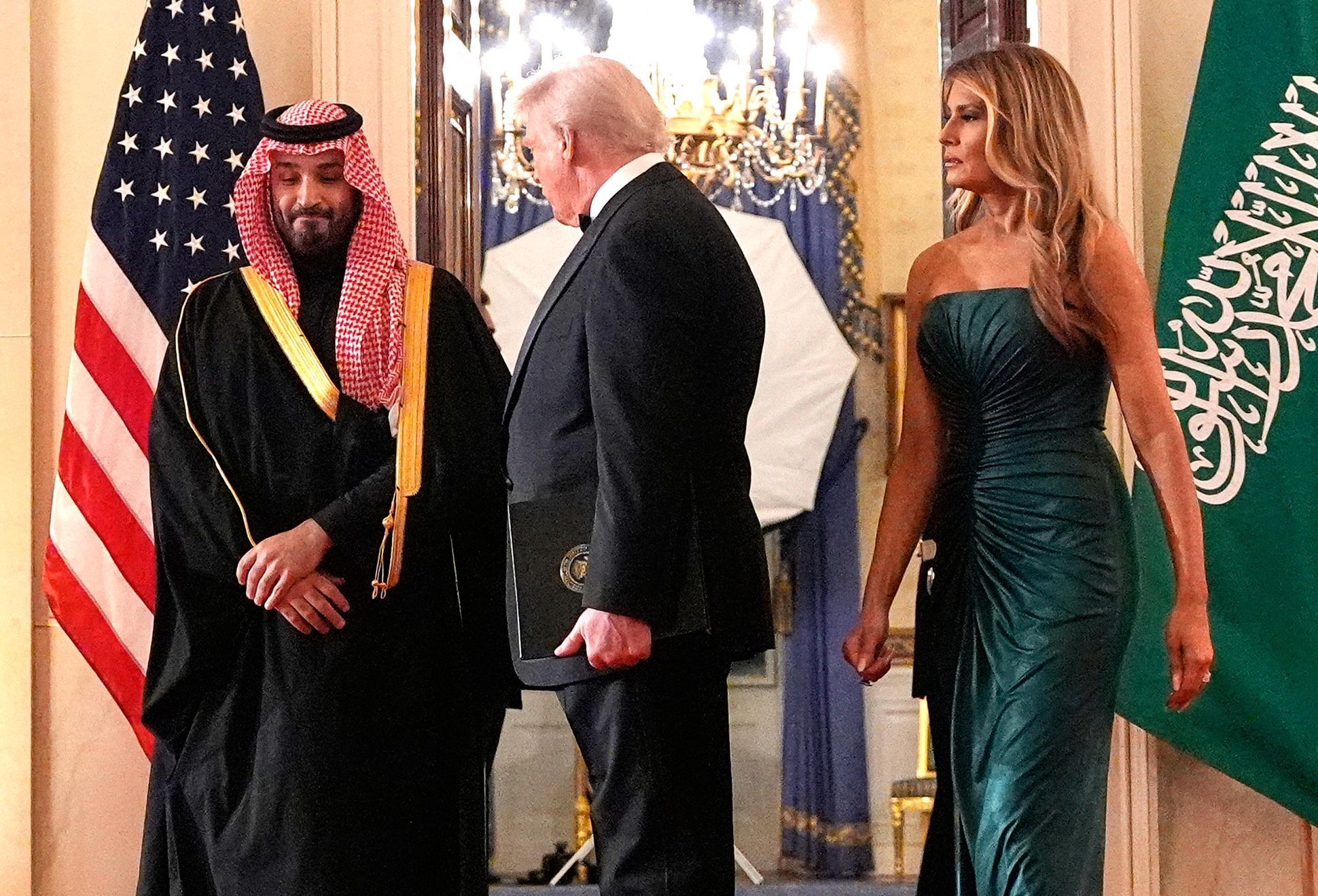 USA, Washington, Bílý dům. Saudská Arábie, Mohammed bin Salman, princ, návštěva, Donald Trump