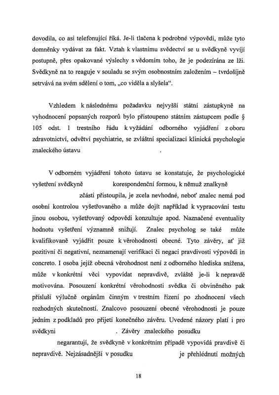 Usneseni o zastavení trestního stíhání - strana 18
