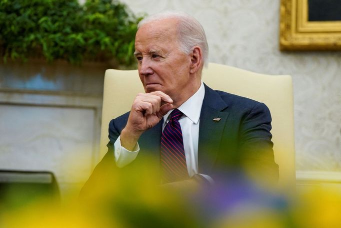 Českého premiéra Petra Fialu přijal v Oválné pracovně Bílého domu americký prezident Joe Biden.