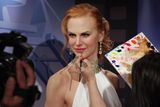 Figuríny Madame Tussauds jsou známé pro svoji detailní realističnost. Výroba jedné figuríny, jako zde Nicole Kidman, údajně zabere až čtyři měsíce práce početného týmu lidí. Náklady dosahují téměř pěti milionů korun.