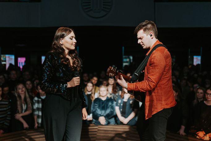 Kateřina Marie Tichá během svého koncertu v Lucerna Music Baru 7. dubna 2025.