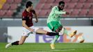 Odsonne Edouard dává gól v zápase Evropské ligy Sparta - Celtic Glasgow