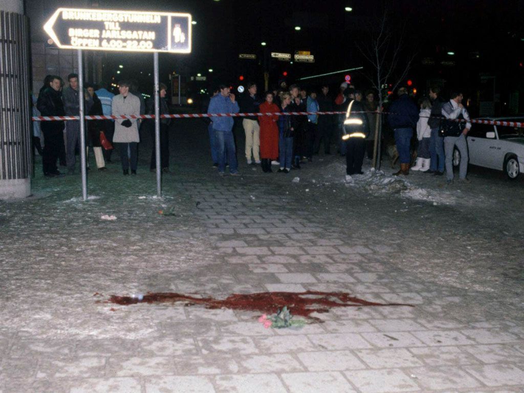 Místo, kde zavraždili Olofa Palmeho, švédského premiéra