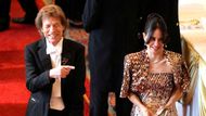 Na windsorském banketu se objevily slavné tváře, včetně zpěváka Rolling Stones sira Micka Jaggera po boku partnerky Melanie Hamrick.