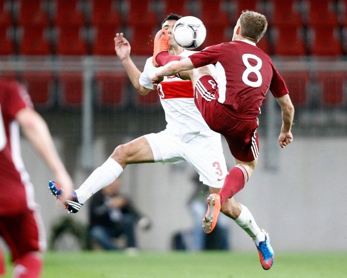 Přátelský fotbalový duel před EURO 2012 Polsko - Lotyšsko