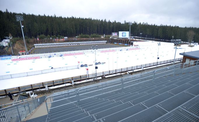 Pohled na přípravu Vysočina Areny