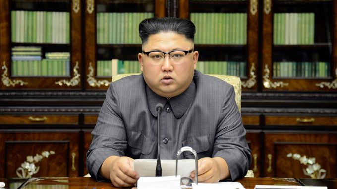 Prezident Severní Koreje Kim Čong-un.