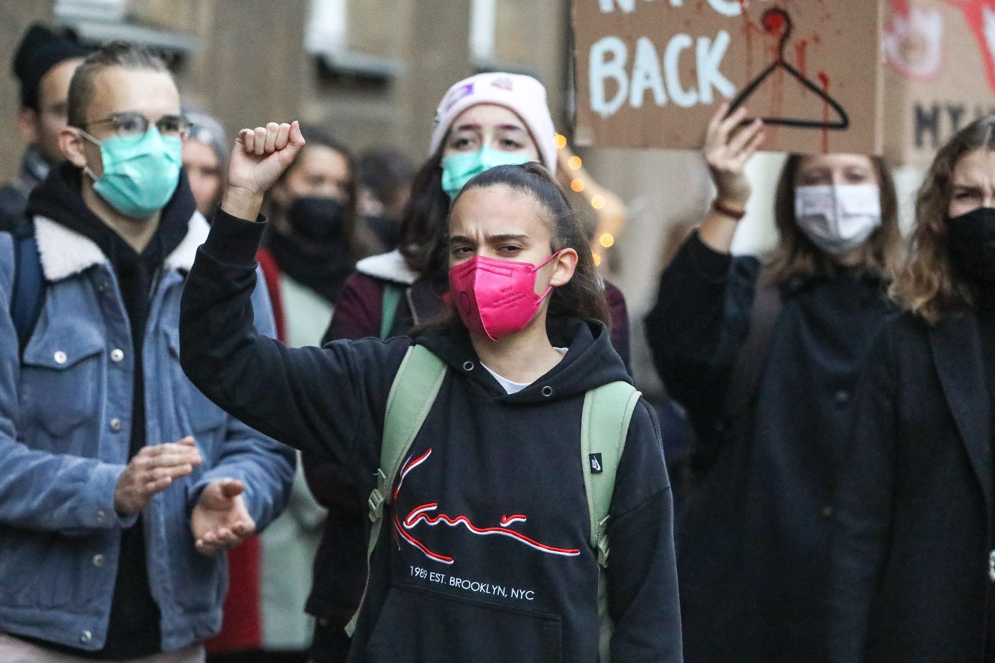 Pochod za právo na bezpečný přístup k potratům, demonstrace, interrupce