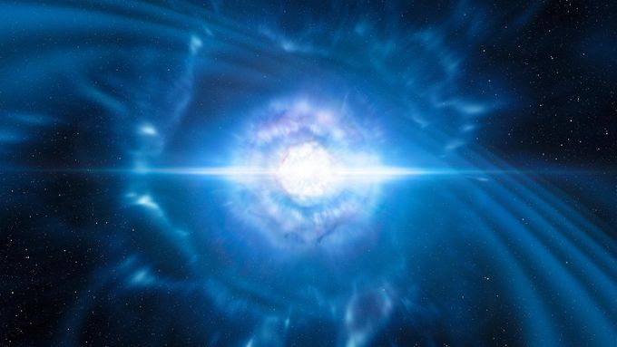 Vizualizace splynutí neutronových hvězd