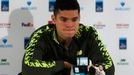 Milos Raonic na Turnaji mistrů 2014