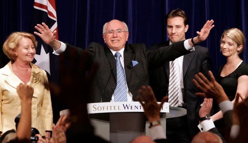 Australský John Howard po volební porážce