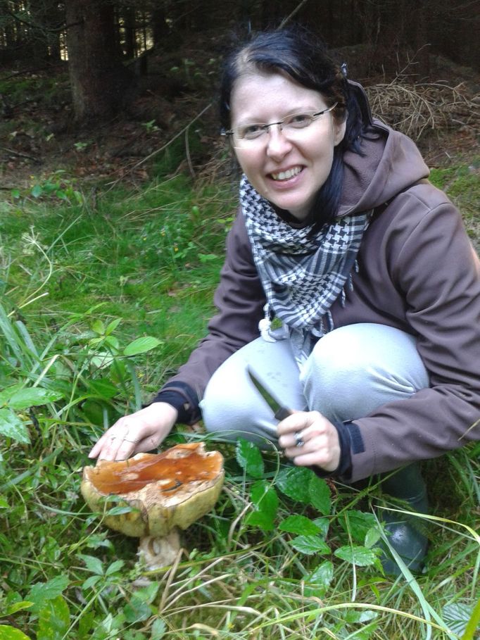 Úlovek vyrostl u lesní cesty na Vysočině. Už jsme šli k autu a najednou obrovské překvapení. Hřib byl velký a těžký, ale zdravý a chutnal luxusně (Jarka Herzogová)