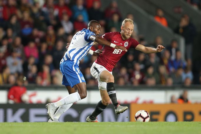 Semih Kaya v ligovém zápase Sparta - Liberec.