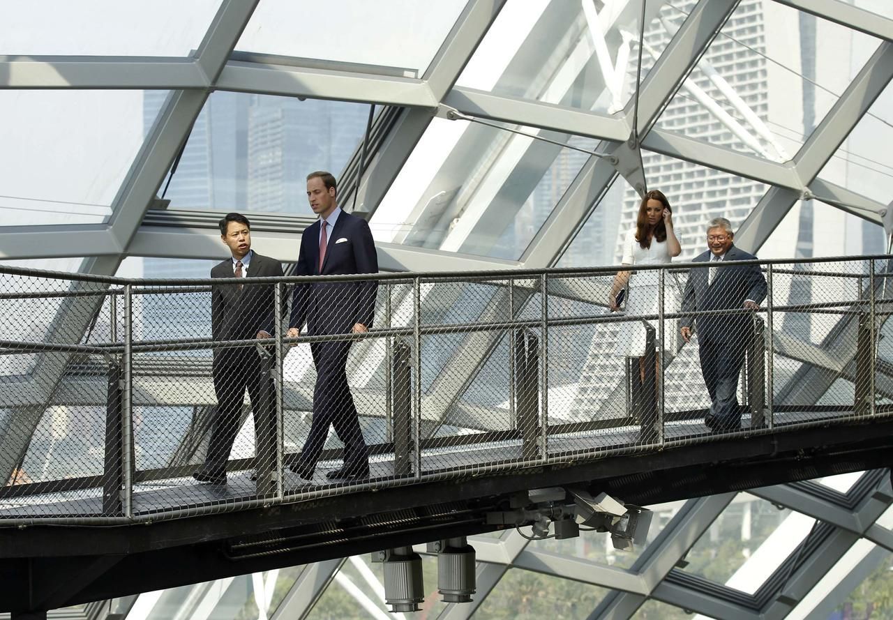 Kate a William na výletě v Singapuru