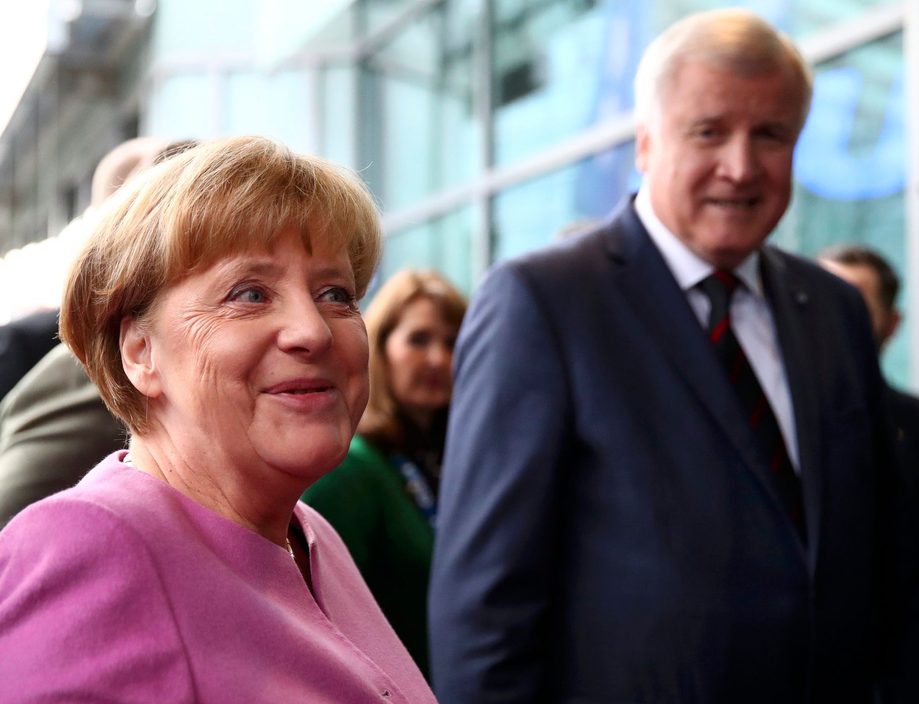 Merkelová a Seehofer, únor 2017