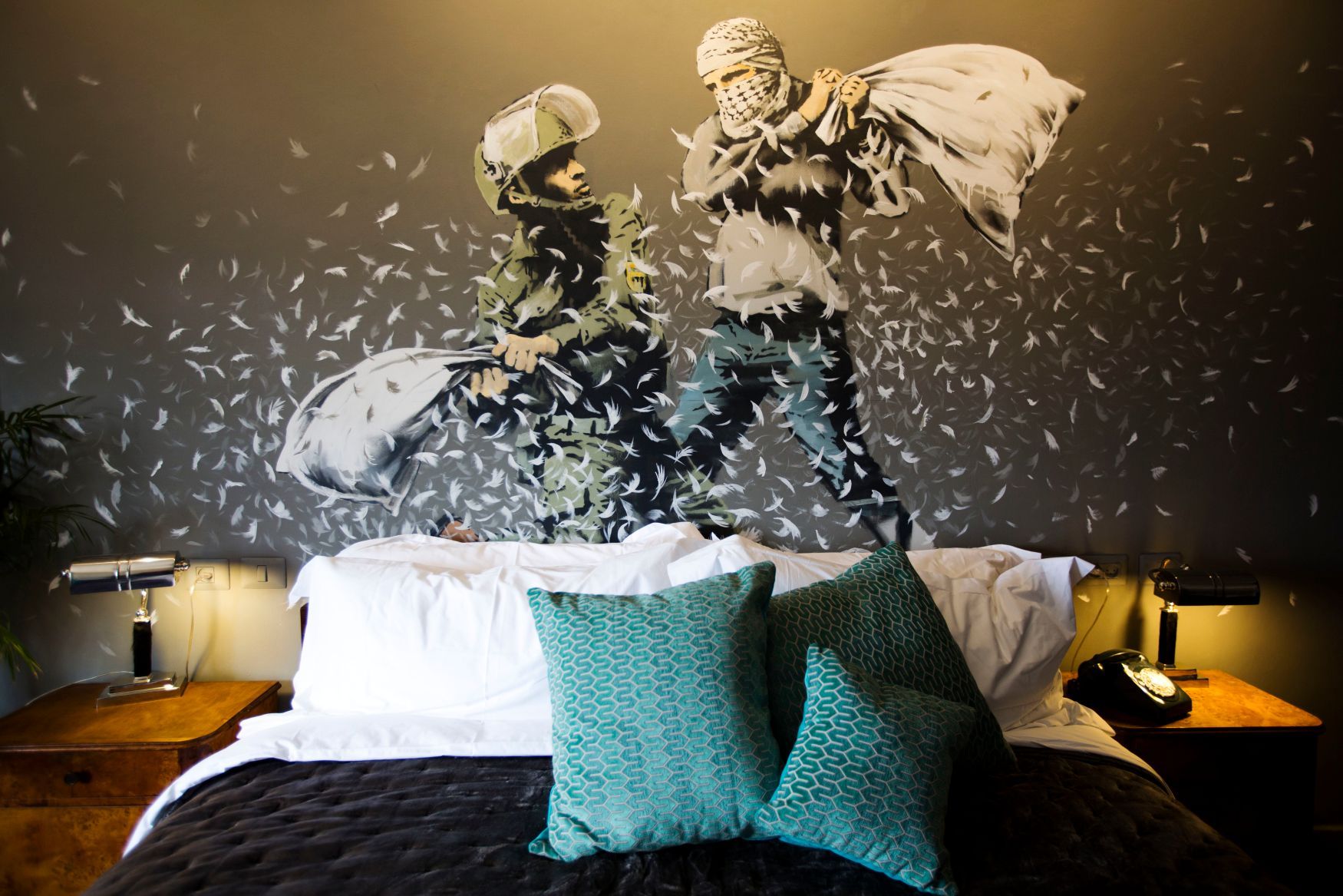 Walled Off hotel, Banksy, Palestina