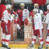Utkání hokejové extraligy Slavia vs. Třinec (Bednář)