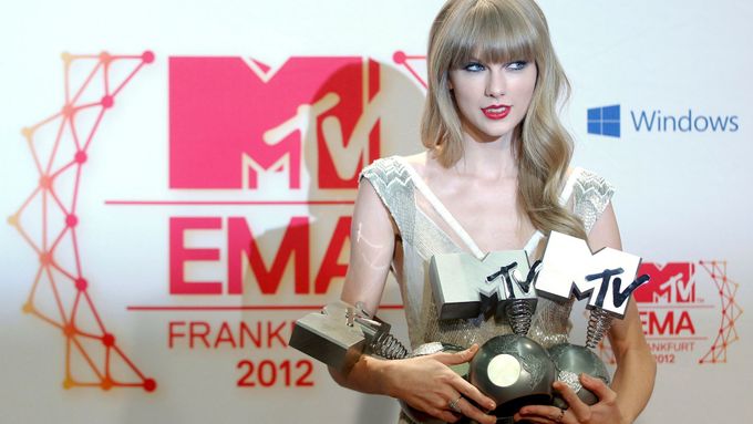 Taylor Swift získala tři ceny MTV 2012