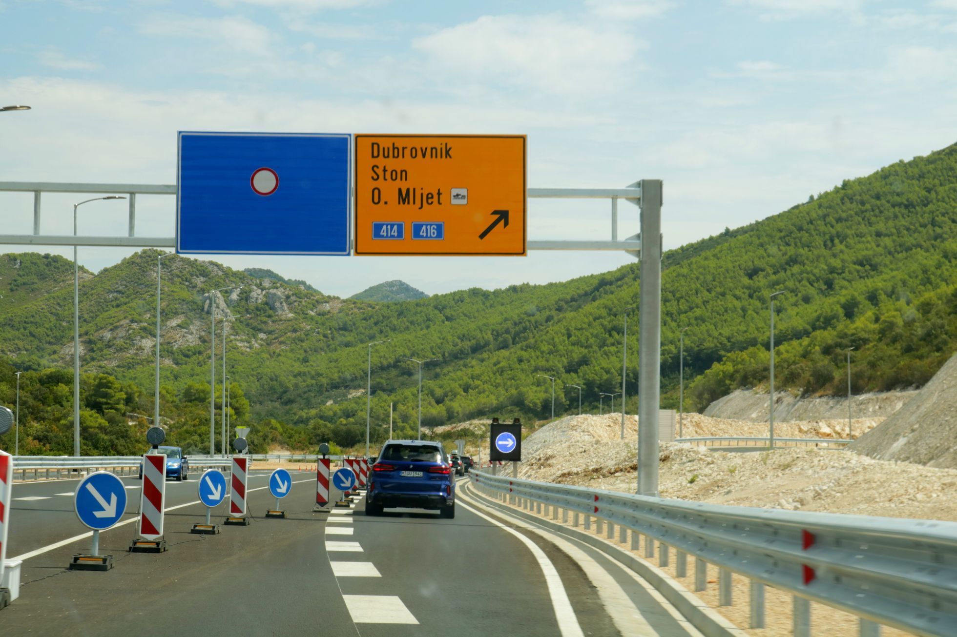Reportáž Chorvatsko most Pelješac Hyundai Tucson srpen 2022