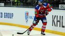 Hokejista Lva Praha Jakub Klepiš v utkání KHL proti CSKA Moskva.