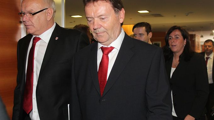 Rozhodnutí o samostatné lize mají teď v rukou mj. moravský místopředseda Zdeněk Zlámal (vlevo) a jeho český kolega Roman Berbr