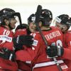 MS v hokeji 2012: Švýcaři slaví gól proti Kazachstánu