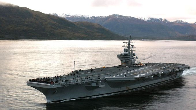 USS Ronald Reagan.