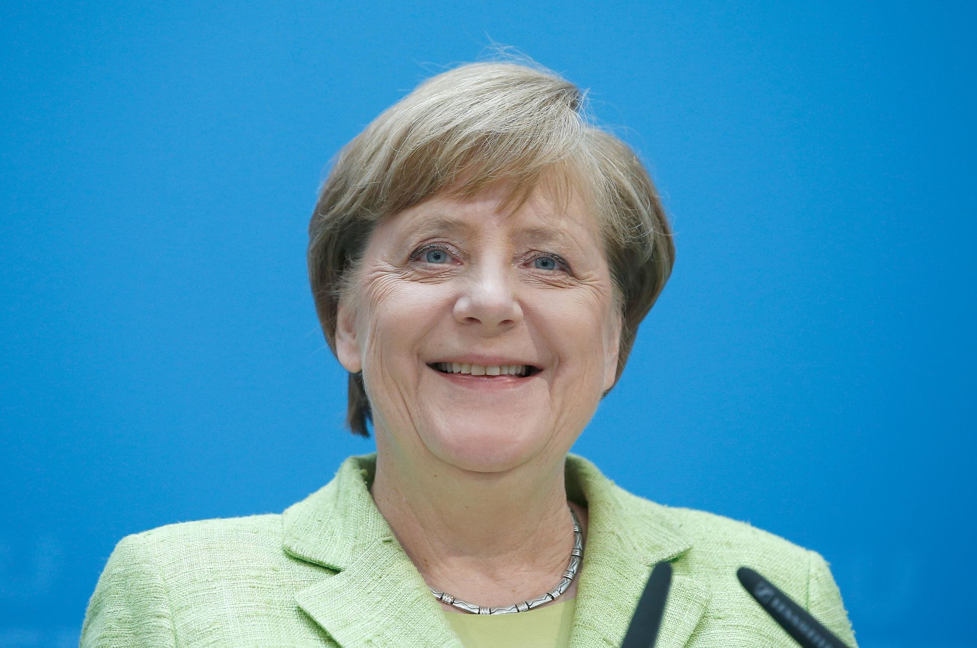 Angela Merkelová úsměv