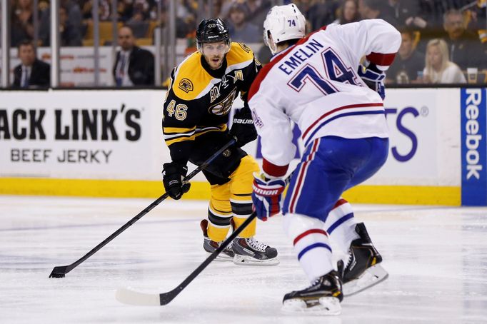 NHL: Stanley Cup Playoffs-Montreal Canadiens at Boston Bruins (Krejčí, Emelin)