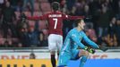 David Moberg Karlsson slaví gól po překonání Mateje Rakovana v zápase 23. kola Sparta - Zlín