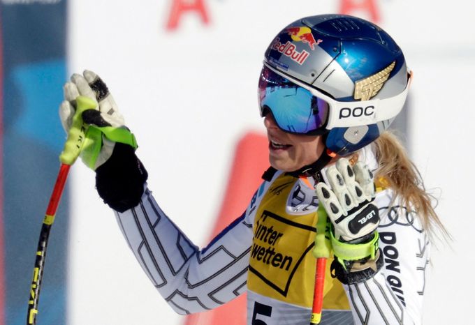 Ester Ledecká ve sjezdu žen na MS v Saalbachu 2025