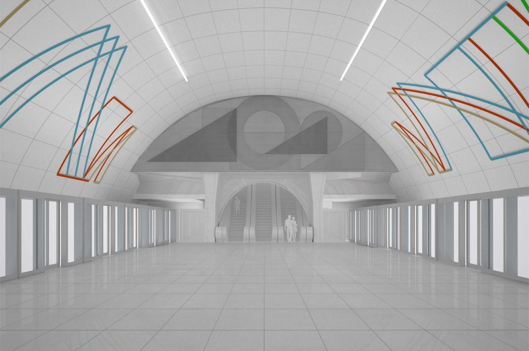 Výtvarná podoba Metro D Stanislav Kolíbal Nové Dvory