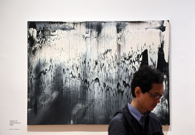 Gerhard Richter: Uran, 1989, olej na plátně, 92 cm x 126 cm.