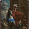 Karel Škréta: Sv. Martin se dělí s žebrákem o plášť, po roce 1650
