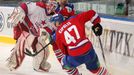 Hokej, KHL, Lev Praha - CSKA Moskva: Martins Cipulis - Rastislav Staňa