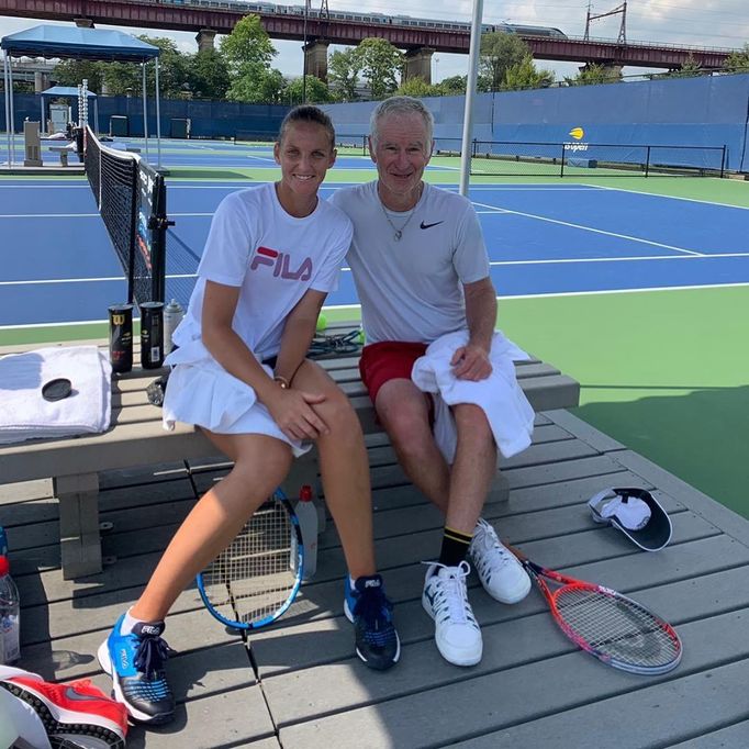 Karolína Plíšková a John McEnroe