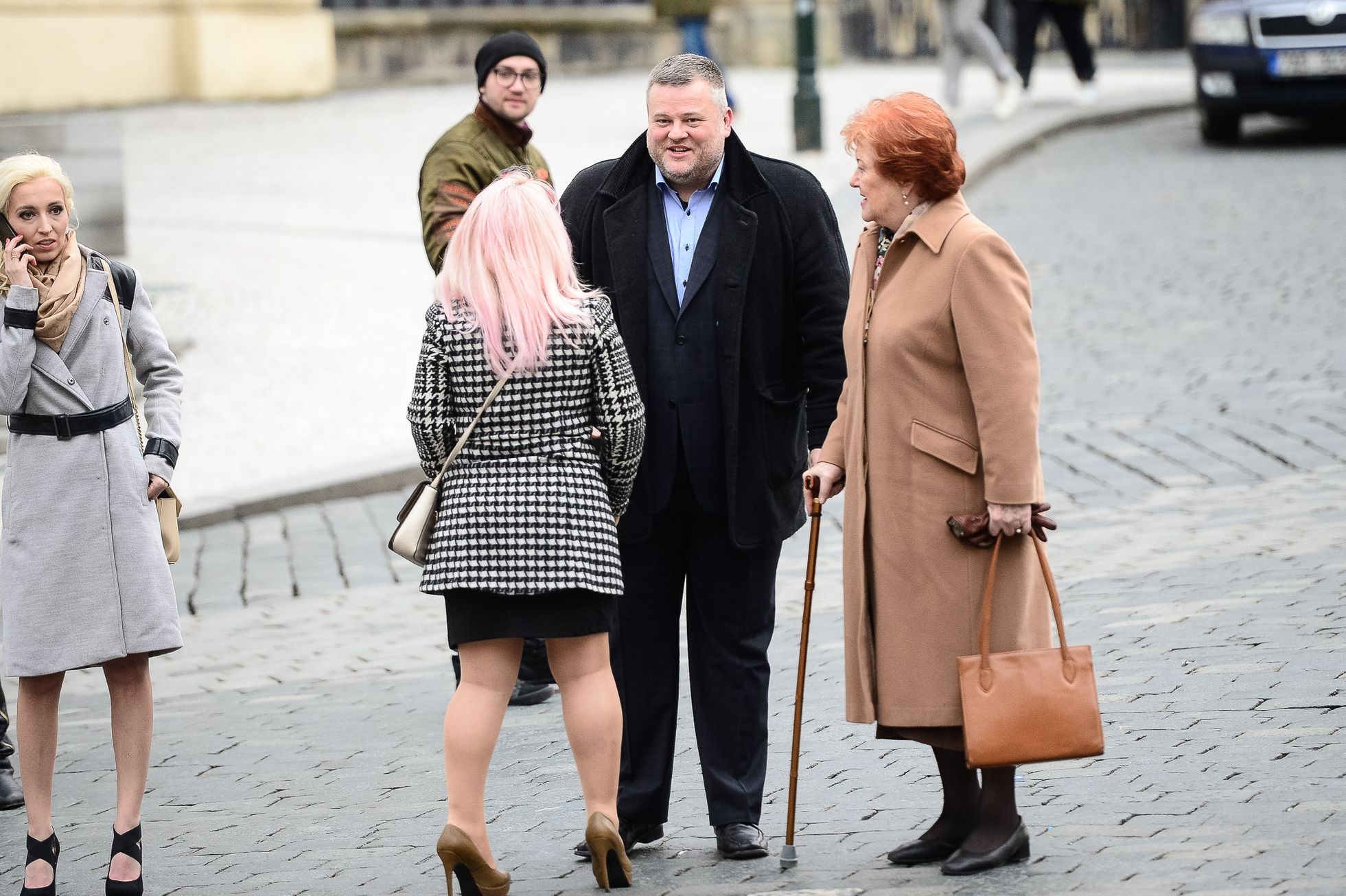 Oslava inaugurace Zemana a demonstrace za svobodná média na Václavském náměstí, Praha, 15.3.2018