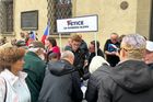 Momentka ze sobotní demonstrace svolané do Prahy spolkem Svatopluk.