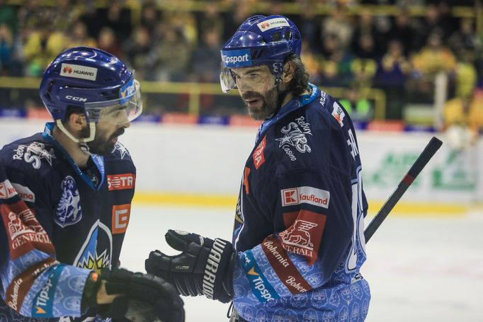 Jaromír Jágr v zápase 52. kola extraligy Litvínov - Kladno