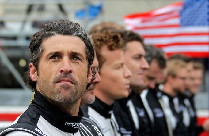 U.S. actor Patrick Dempsey is seen before the start of the Le Mans 24-hour sportscar race in Le Mans, central France June 22, 2013. Dempsey is competing with his Porsche