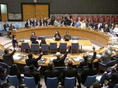 RB OSN veřejně hlasuje - právě schválila sankce vůči Severní Koreji.
