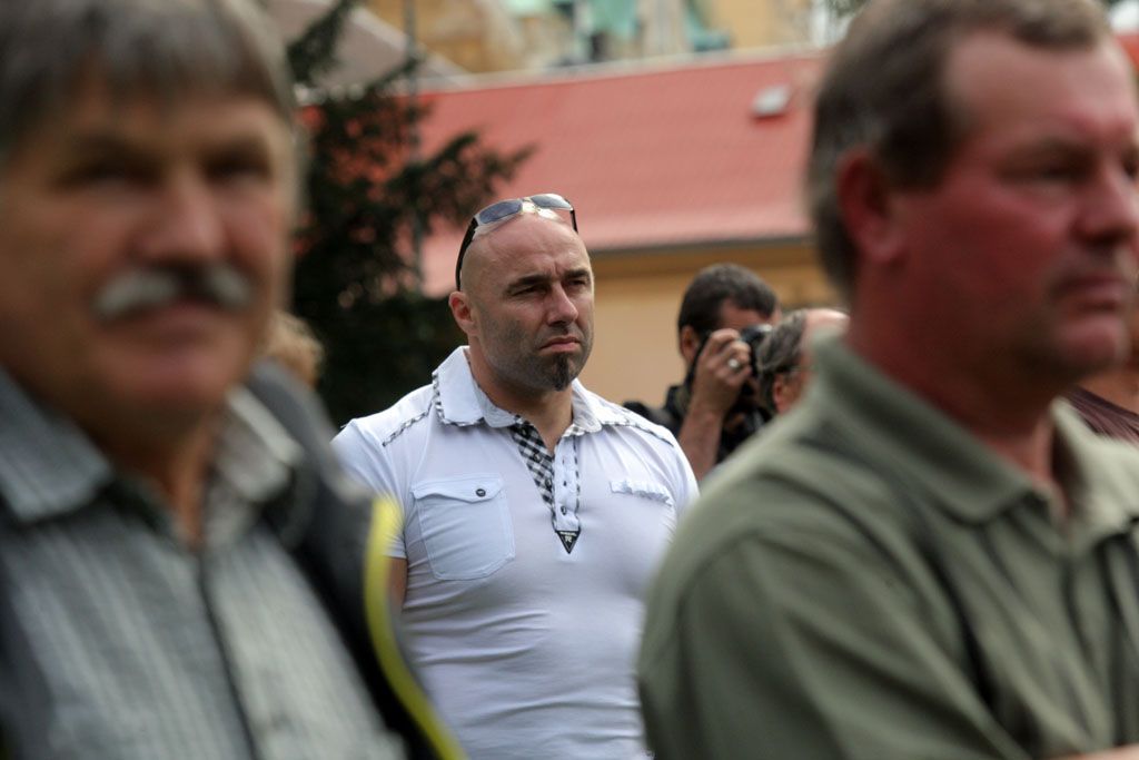 Starostové šluknovska demonstrují proti vládě