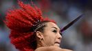 Paris 2024 Olympics - Athletics - Women's Heptathlon Javelin Throw - Gp A - Stade de France, Saint-Denis, France - August 09, 2024.  Taliyah Brooks of United States in ac