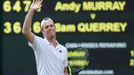 Sam Querrey slaví postup do semifinále Wimbledonu 2017