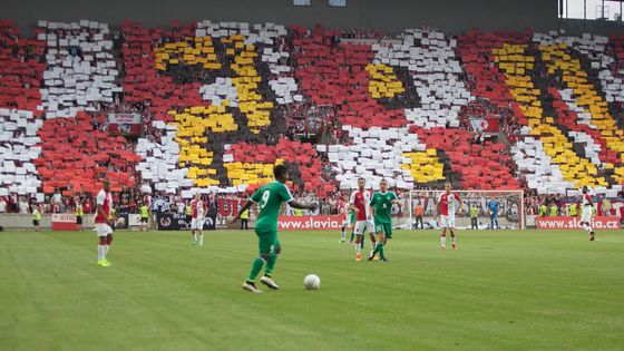 Radost fotbalistů Slavie