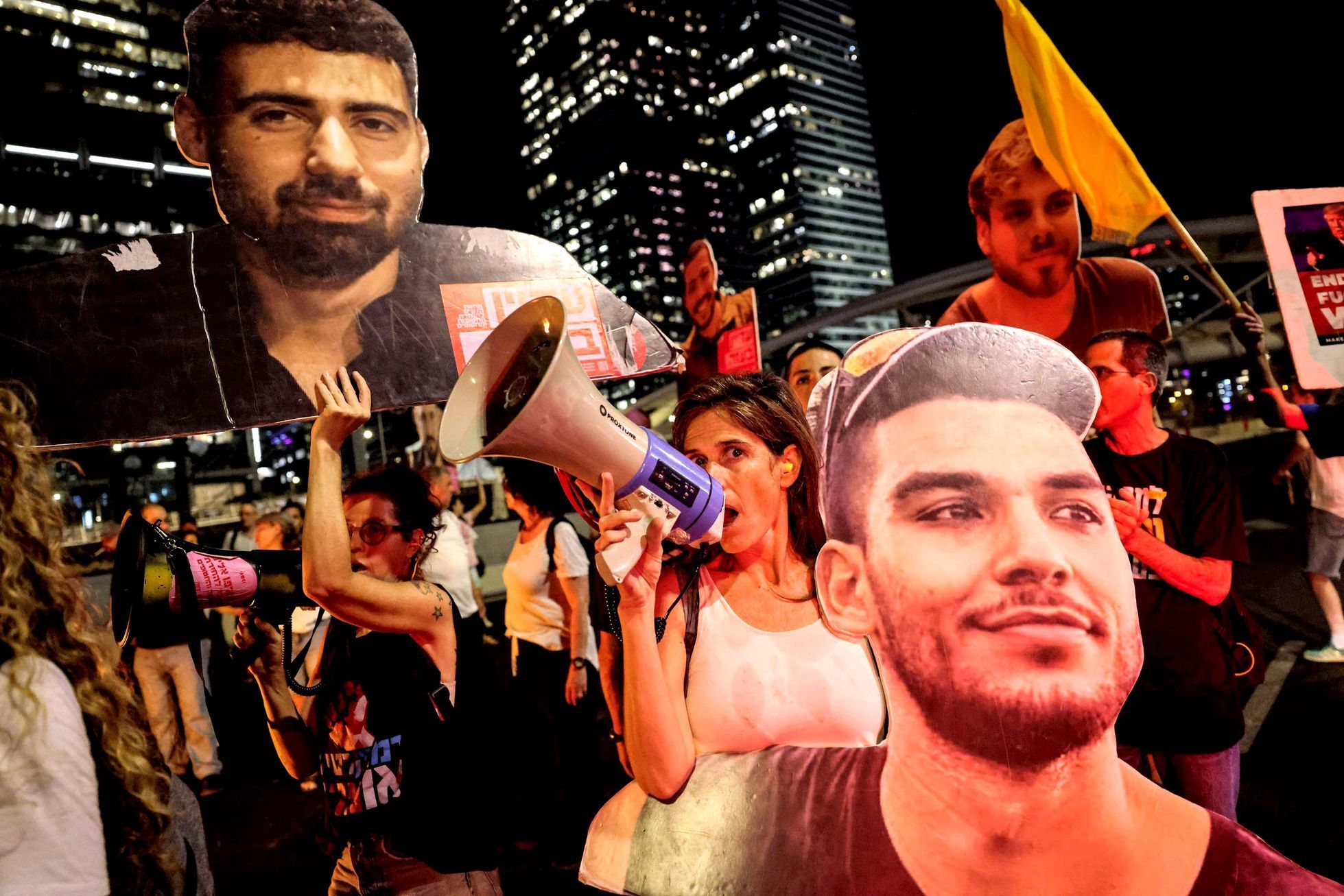 Izrael, Hamas, Gaza, rukojmí, protest, Palestina