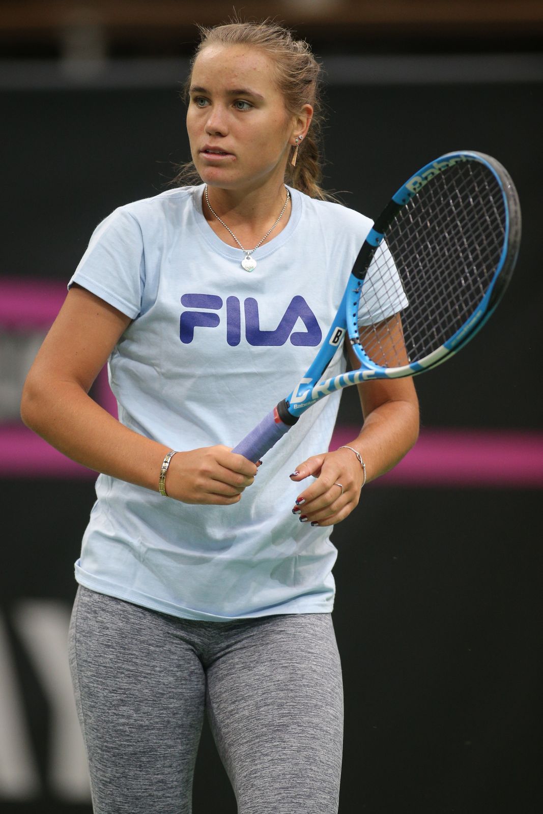 Sofia Keninová před finále Fed Cupu 2018