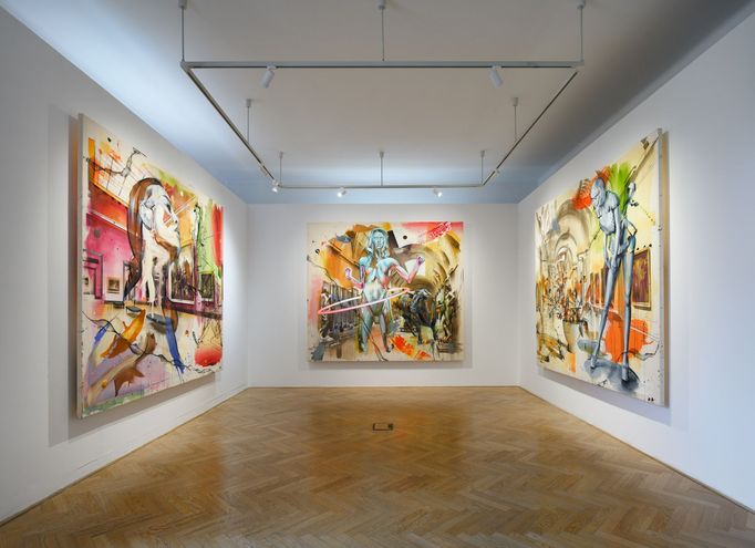 Snímek z výstavy děl Martina Krajce ve Ville Pellé.